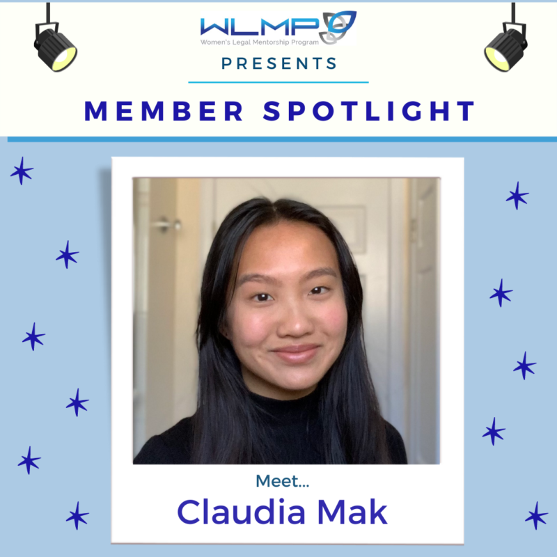 photo of Claudia Mak, WLMP Student Member & First Year Law Student at the University of Windsor, Faculty of Law