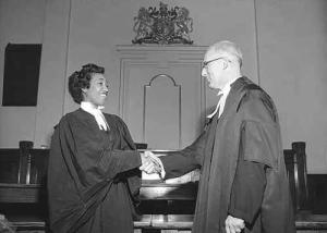 Photo of Violet Pauline King Henry, first black female lawyer in Canada.